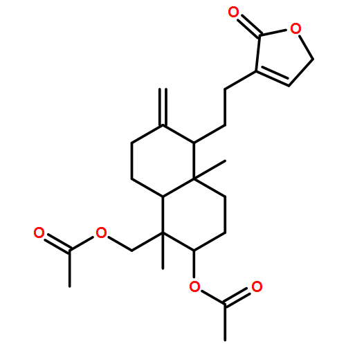 2(5H)-Furanone, 3-[2-[(1R,4aS,5R,6R,8aS)-6-(acetyloxy)-5-[(acetyloxy)methyl]decahydro-5,8a-dimethyl-2-methylene-1-naphthalenyl]ethyl]- 