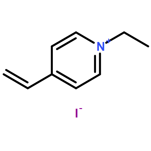 Pyridinium, 4-ethenyl-1-ethyl-, iodide (1:1), homopolymer