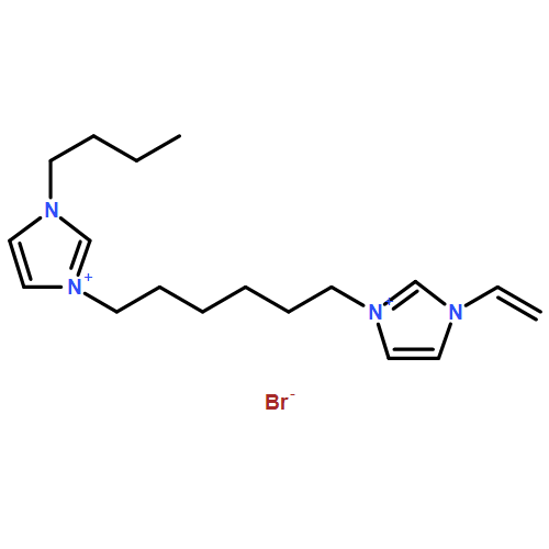 1H-Imidazolium, 1-butyl-3-[6-(3-ethenyl-1H-imidazolium-1-yl)hexyl]-, bromide (1:2) 