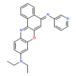 5H-Benzo[a]phenoxazin-9-amine, N,N-diethyl-5-(3-pyridinylimino)-