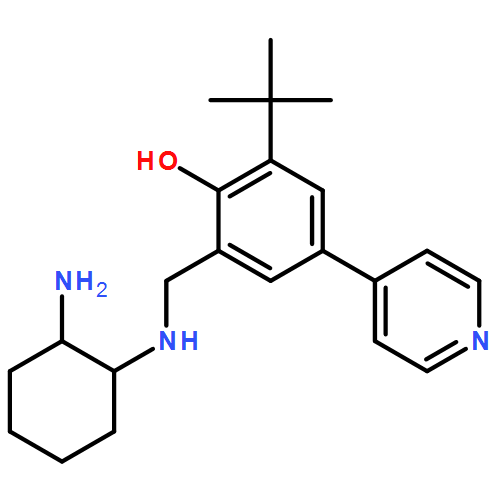 Phenol, 2-[[[(1R,2R)-2-aminocyclohexyl]amino]methyl]-6-(1,1-dimethylethyl)-4-(4-pyridinyl)-