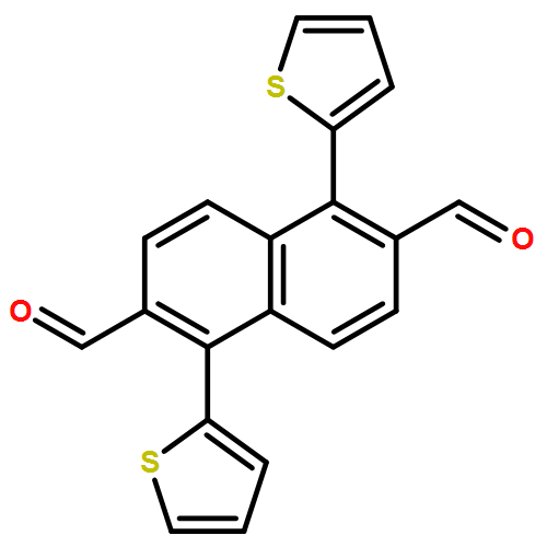 2,6-Naphthalenedicarboxaldehyde, 1,5-di-2-thienyl-