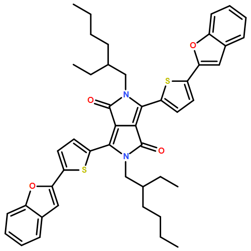 Pyrrolo[3,4-c]pyrrole-1,4-dione, 3,6-bis[5-(2-benzofuranyl)-2-thienyl]-2,5-bis(2-ethylhexyl)-2,5-dihydro-