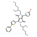 Pyrrolo[3,4-c]pyrrole-1,4-dione, 3-(5-bromo-2-thienyl)-2,5-bis(2-ethylhexyl)-2,5-dihydro-6-(5-phenyl-2-thienyl)- 