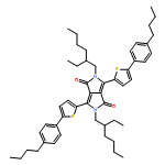 Pyrrolo[3,4-c]pyrrole-1,4-dione, 3,6-bis[5-(4-butylphenyl)-2-thienyl]-2,5-bis(2-ethylhexyl)-2,5-dihydro- 