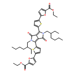 2-Furancarboxylic acid, 5,5'-[[2,5-bis(2-ethylhexyl)-2,3,5,6-tetrahydro-3,6-dioxopyrrolo[3,4-c]pyrrole-1,4-diyl]di-5,2-thiophenediyl]bis-, 2,2'-diethyl ester