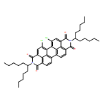 Anthra[2,1,9-def:6,5,10-d'e'f']diisoquinoline-1,3,8,10(2H,9H)-tetrone, 5,6-dichloro-2,9-bis(1-pentylhexyl)-