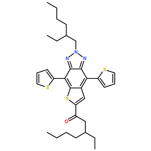 1-Heptanone, 3-ethyl-1-[2-(2-ethylhexyl)-4,8-di-2-thienyl-2H-thieno[2,3-f]benzotriazol-6-yl]-