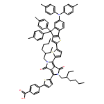 Benzoic acid, 4-[5-[4-[5-[6-[bis(4-methylphenyl)amino]-4,4-bis(4-methylphenyl)-4H-indeno[1,2-b]thien-2-yl]-2-thienyl]-2,5-bis(2-ethylhexyl)-2,3,5,6-tetrahydro-3,6-dioxopyrrolo[3,4-c]pyrrol-1-yl]-2-thienyl]-