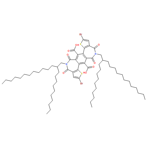 Thieno[3,2-d]thieno[2',3':5,6]azepino[3,4-h][2]benzazepine-7,14-dicarboxylic acid, 2,9-dibromo-5,12-bis(2-decyltetradecyl)-4,5,6,11,12,13-hexahydro-4,6,11,13-tetraoxo- 