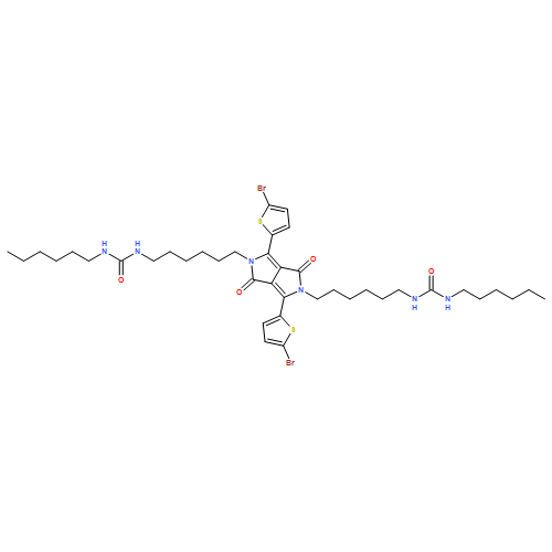 Urea, N,N''-[[3,6-bis(5-bromo-2-thienyl)-1,4-dioxopyrrolo[3,4-c]pyrrole-2,5(1H,4H)-diyl]di-6,1-hexanediyl]bis[N'-hexyl-