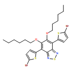 2,1,3-Benzothiadiazole, 4,7-bis(5-bromo-2-thienyl)-5,6-bis(hexyloxy)- 