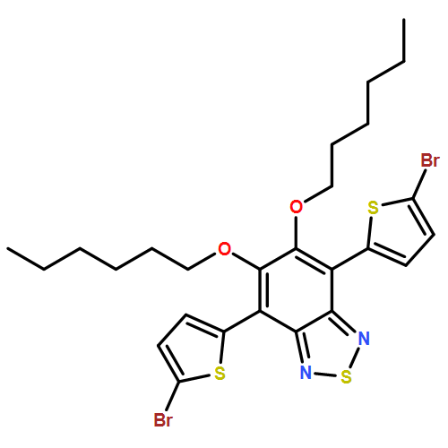 2,1,3-Benzothiadiazole, 4,7-bis(5-bromo-2-thienyl)-5,6-bis(hexyloxy)- 