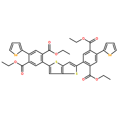 1,4-Benzenedicarboxylic acid, 2,2'-thieno[3,2-b]thiophene-2,5-diylbis[5-selenophene-2-yl-, 1,1',4,4'-tetraethyl ester 