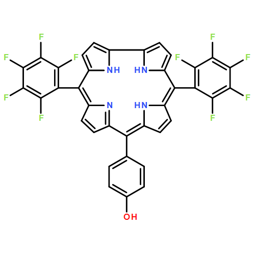 Phenol, 4-[1,2,3,7,8,12,13,17,18,19-decadehydro-21,22-dihydro-5,15-bis(2,3,4,5,6-pentafluorophenyl)-10-corrinyl]-N,N-dimethyl-