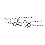 Poly[[5,6-bis(hexyloxy)-2,1,3-benzothiadiazole-4,7-diyl]-2,5-thiophenediyl[9,9-bis[2-[2-(2-methoxyethoxy)ethoxy]ethyl]-9H-fluorene-2,7-diyl]-2,5-thiophendiyl] 