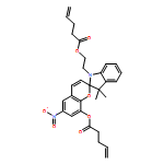 4-Pentenoic acid, 1',3'-dihydro-3',3'-dimethyl-6-nitro-1'-[2-[(1-oxo-4-penten-1-yl)oxy]ethyl]spiro[2H-1-benzopyran-2,2'-[2H]indol]-8-yl ester