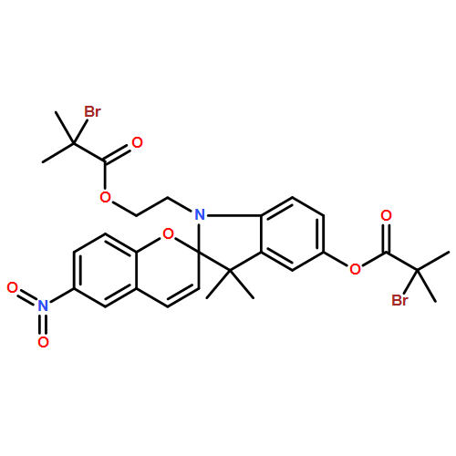 Propanoic acid, 2-bromo-2-methyl-, 2-[5'-(2-bromo-2-methyl-1-oxopropoxy)-3',3'-dimethyl-6-nitrospiro[2H-1-benzopyran-2,2'-[2H]indol]-1'(3'H)-yl]ethyl