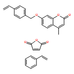 2,5-Furandione, polymer with ethenylbenzene and 7-[(4-ethenylphenyl)methoxy]-4-methyl-2H-1-benzopyran-2-one