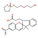 Ethanol, 2-[2-[(2-oxido-1,3,2-dioxaphospholan-2-yl)oxy]ethoxy]-, homopolymer, 3',3'-dimethyl-6-nitrospiro[2H-1-benzopyran-2,2'-[2H]indole]-1'(3'H)-