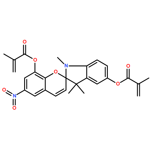 2-Propenoic acid, 2-methyl-, 1,1'-(1',3'-dihydro-1',3',3'-trimethyl-6-nitrospiro[2H-1-benzopyran-2,2'-[2H]indole]-5',8-diyl) ester