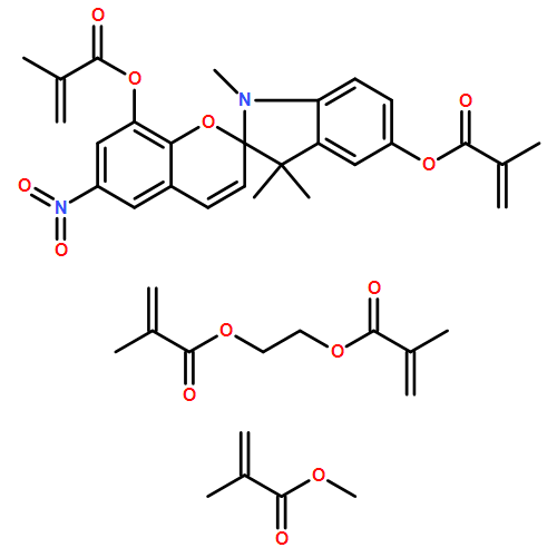 2-Propenoic acid, 2-methyl-, 1,1'-(1',3'-dihydro-1',3',3'-trimethyl-6-nitrospiro[2H-1-benzopyran-2,2'-[2H]indole]-5',8-diyl) ester, polymer with 1,1'-(1,2-