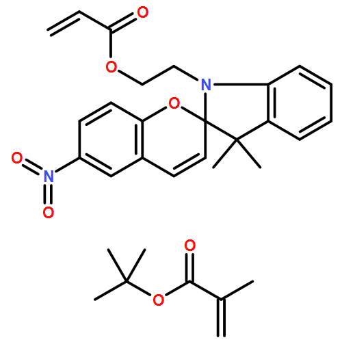 2-Propenoic acid, 2-methyl-, 1,1-dimethylethyl ester, polymer with 2-(3',3'-dimethyl-6-nitrospiro[2H-1-benzopyran-2,2'-[2H]indol]-1'(3'H)-yl)ethyl 2-