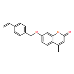 2H-1-Benzopyran-2-one, 7-[(4-ethenylphenyl)methoxy]-4-methyl- 