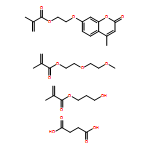 2-Propenoic acid, 2-methyl-, 3-hydroxypropyl ester, polymer with 2-(2-methoxyethoxy)ethyl 2-methyl-2-propenoate and 2-[(4-methyl-2-oxo-2H-1-