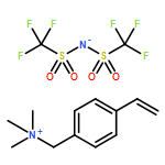 Benzenemethanaminium, 4-ethenyl-N,N,N-trimethyl-, salt with 1,1,1-trifluoro-N-[(trifluoromethyl)sulfonyl]methanesulfonamide (1:1), homopolymer