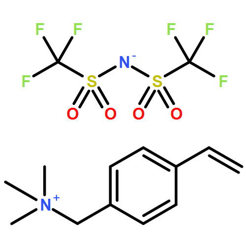 Benzenemethanaminium, 4-ethenyl-N,N,N-trimethyl-, salt with 1,1,1-trifluoro-N-[(trifluoromethyl)sulfonyl]methanesulfonamide (1:1), homopolymer