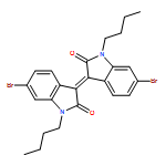 2H-Indol-2-one, 6-bromo-3-(6-bromo-1-butyl-1,2-dihydro-2-oxo-3H-indol-3-ylidene)-1-butyl-1,3-dihydro-