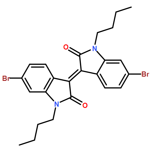 2H-Indol-2-one, 6-bromo-3-(6-bromo-1-butyl-1,2-dihydro-2-oxo-3H-indol-3-ylidene)-1-butyl-1,3-dihydro-