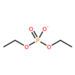 Phosphoric acid, diethyl ester, ion(1-)