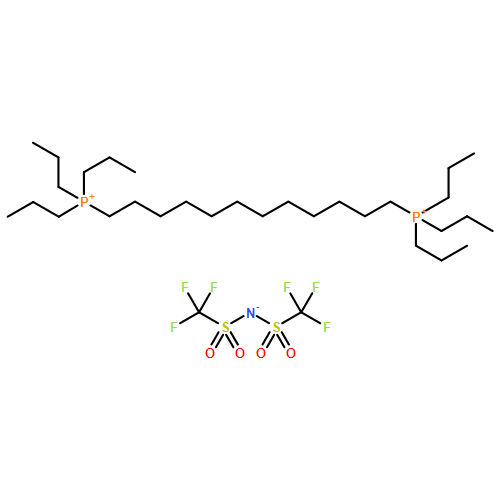 Phosphonium, 1,1'-(1,12-dodecanediyl)bis[1,1,1-tripropyl-, salt with 1,1,1-trifluoro-N-[(trifluoromethyl)sulfonyl]methanesulfonamide (1:2)