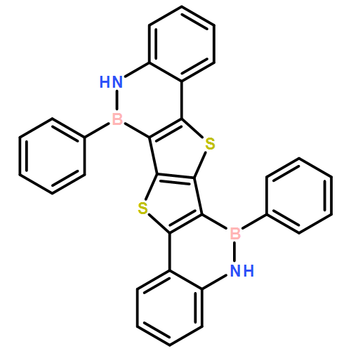 [1,2]Benzazaborino[3'',4'':4',5']thieno[2',3':4,5]thieno[3,2-c][1,2]benzazaborine, 5,6,12,13-tetrahydro-6,13-diphenyl-