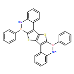 [1,2]Benzazaborino[4'',3'':4',5']thieno[2',3':4,5]thieno[2,3-c][1,2]benzazaborine, 5,6,12,13-tetrahydro-6,13-diphenyl-