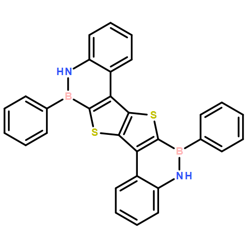 [1,2]Benzazaborino[4'',3'':4',5']thieno[2',3':4,5]thieno[2,3-c][1,2]benzazaborine, 5,6,12,13-tetrahydro-6,13-diphenyl-