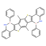 [1,2]Benzazaborino[3'',4'':4',5']thieno[2',3':5,6][1]benzothieno[3,2-c][1,2]benzazaborine, 5,6,13,14-tetrahydro-7,15-dimethyl-6,14-diphenyl-