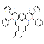 4H,5H-Thieno[2',3':4,5]thieno[3,2-c]thieno[2'',3'':4',5']thieno[3',2':3,4][1,2]azaborino[5,6-g][1,2]benzazaborine, 5,7-dihexyl-7,8-dihydro-4,8-diphenyl-