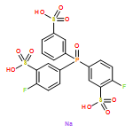 Benzenesulfonic acid, 3,?3'-?[(3-?sulfophenyl)?phosphinylidene]?bis[6-?fluoro-?, sodium salt (1:3)