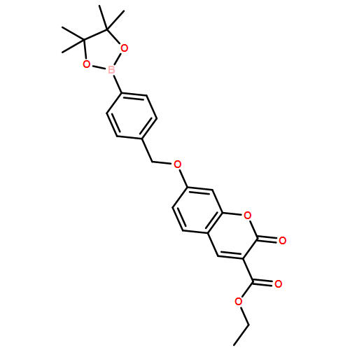 2H-1-Benzopyran-3-carboxylic acid, 2-oxo-7-[[4-(4,4,5,5-tetramethyl-1,3,2-dioxaborolan-2-yl)phenyl]methoxy]-, ethyl ester