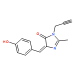 4H-Imidazol-4-one, 3,5-dihydro-5-[(4-hydroxyphenyl)methylene]-2-methyl-3-(2-propyn-1-yl)-