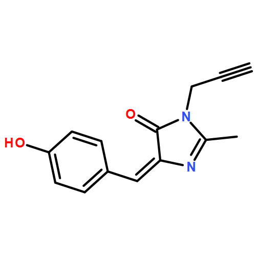 4H-Imidazol-4-one, 3,5-dihydro-5-[(4-hydroxyphenyl)methylene]-2-methyl-3-(2-propyn-1-yl)-