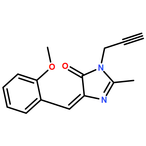 4H-Imidazol-4-one, 3,5-dihydro-5-[(2-methoxyphenyl)methylene]-2-methyl-3-(2-propyn-1-yl)-