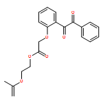 Acetic acid, 2-[2-(2-oxo-2-phenylacetyl)phenoxy]-, 2-[(1-methylethenyl)oxy]ethyl ester