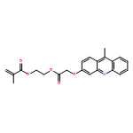 2-Propenoic acid, 2-methyl-, 2-[[2-[(9-methyl-3-acridinyl)oxy]acetyl]oxy]ethyl ester