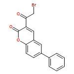 2H-1-Benzopyran-2-one, 3-(2-bromoacetyl)-6-phenyl-