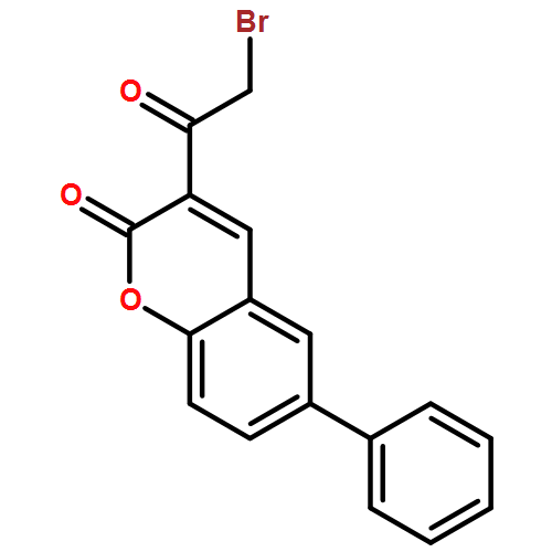 2H-1-Benzopyran-2-one, 3-(2-bromoacetyl)-6-phenyl-