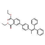 [1,1'-Biphenyl]-3,4-dicarboxylic acid, 4'-(1-methyl-2,2-diphenylethenyl)-, 3,4-diethyl ester